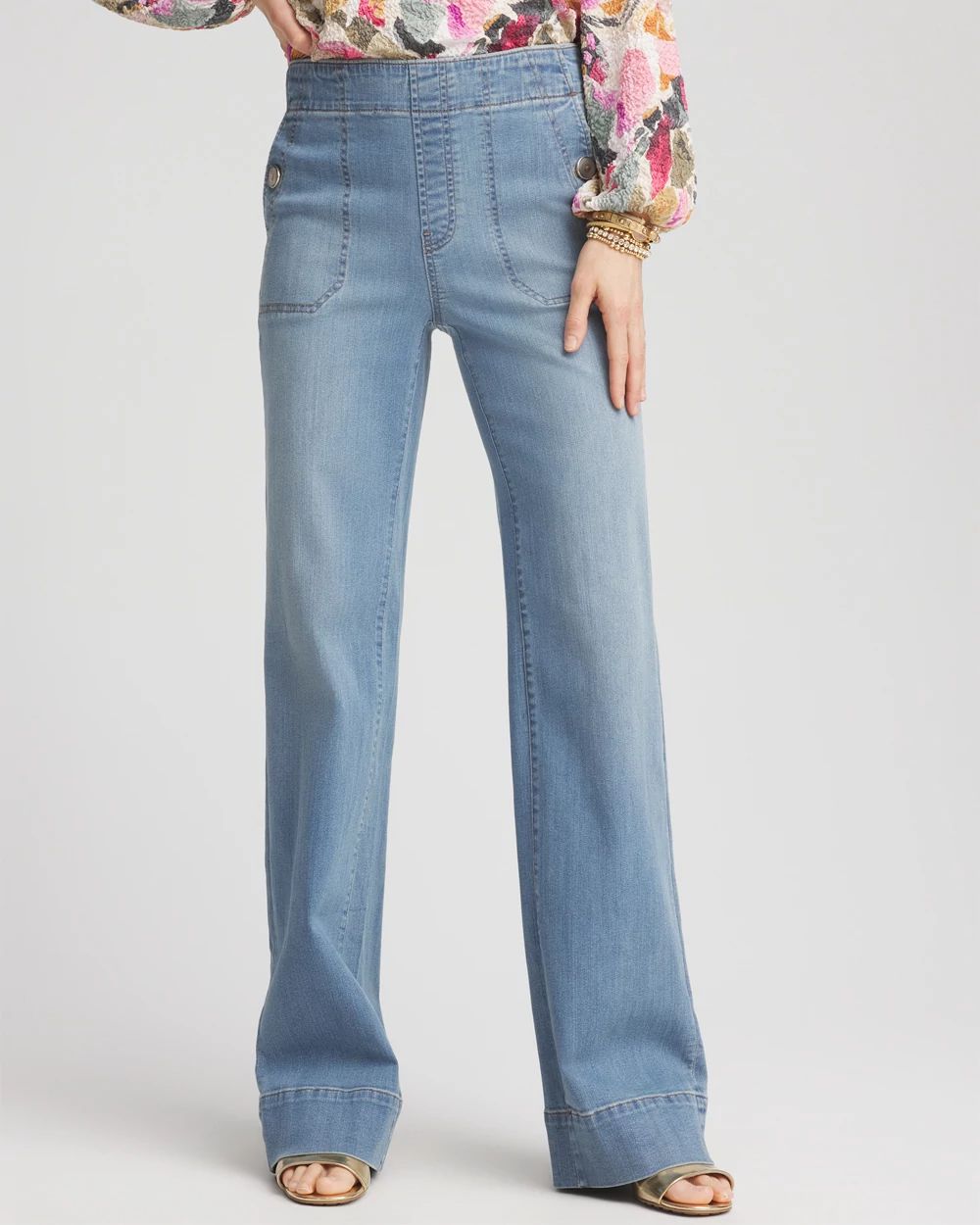 Pull-On Wide-Leg Jeans | Chico's